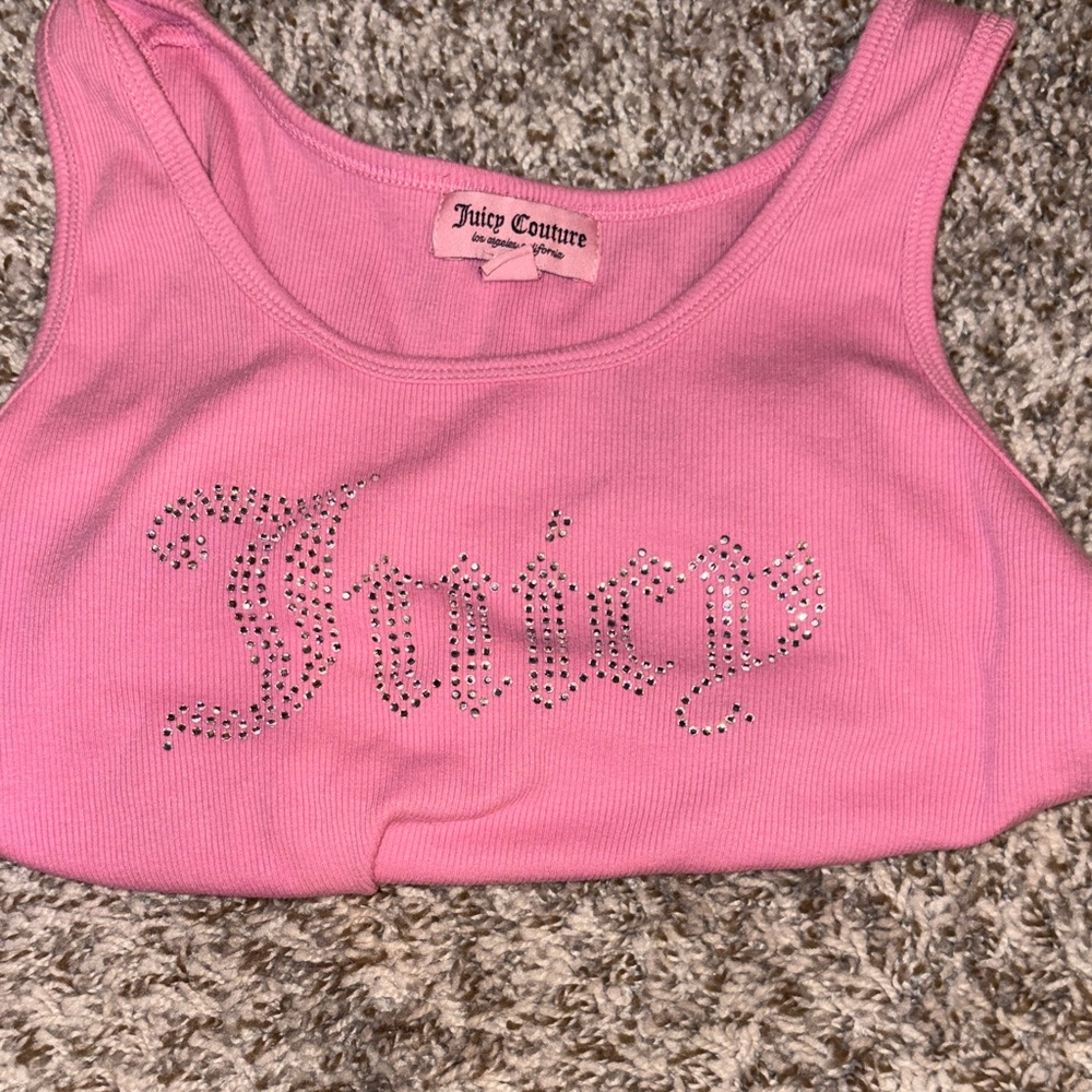 Juicy Couture Pink Rhinestone Tank